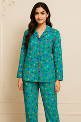 Multi hearts 💕 Summer linen collared shirt and shorts