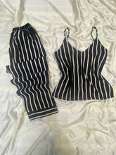 B&W strips cami trousers in linen