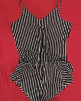 B&W strips camisole & shorts