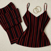 B&R strips cami trousers in linen