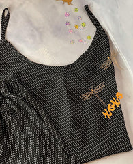 Black polka camisole & shorts