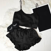 Black Frill camisole & shorts