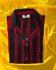 Red strips pjs set